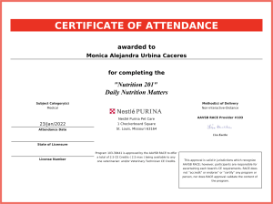 Nutrition 201 Certificate
